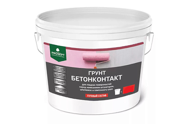 Бетоноконтакт 3кг ПРОСЕПТ (051-3) д/глад. поверх. перед нанесением штук., шпат., плиточного клея