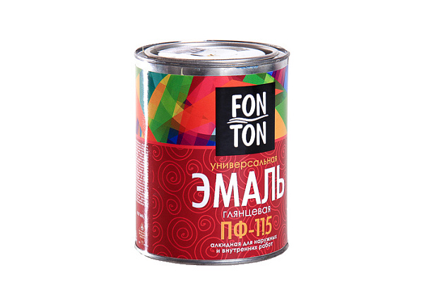ПФ-115 Эмаль черная 1,8кг FonTon