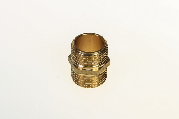 Ниппель 1/2" НР/НР LD 15 латунный (Н9)