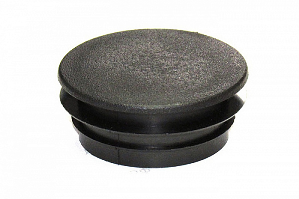 Заглушка 50мм для круглой трубы черная внутренняя
