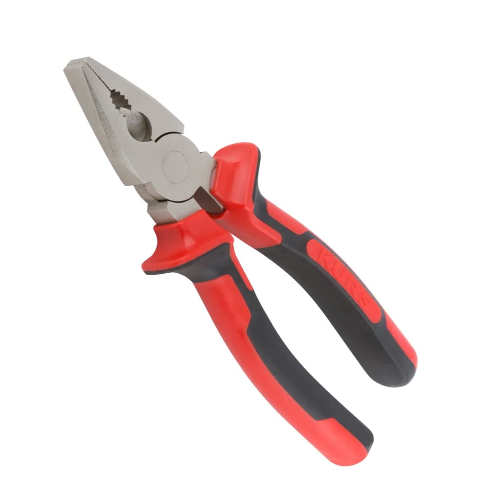 Плоскогубцы 160мм хром-никелевое покрытие, комбинированные, двухцветн. прорезин. ручки Тренд (47564)