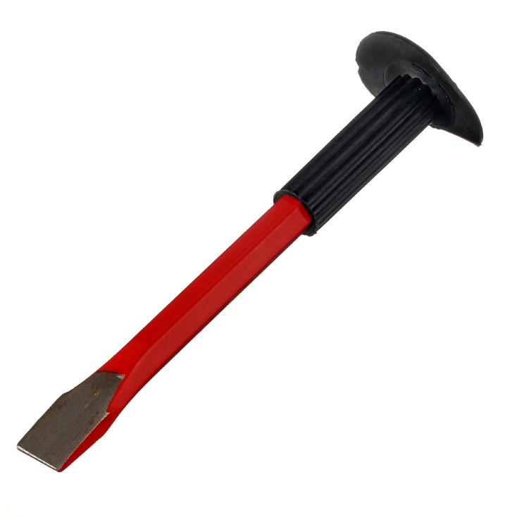 Зубило плоское широкое 19х75х250мм  резиновым протектором (46757)