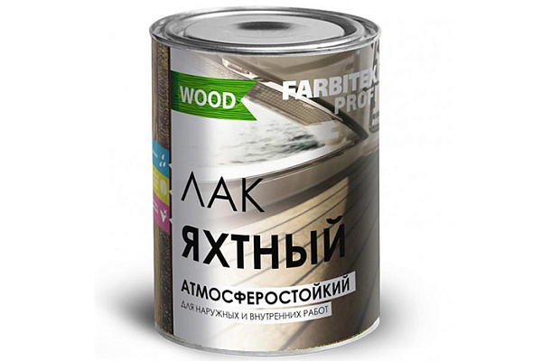 Лак яхтный FARBITEX (Фарбитекс) ПРОФИ WOOD матовый 0,76кг/0,8л