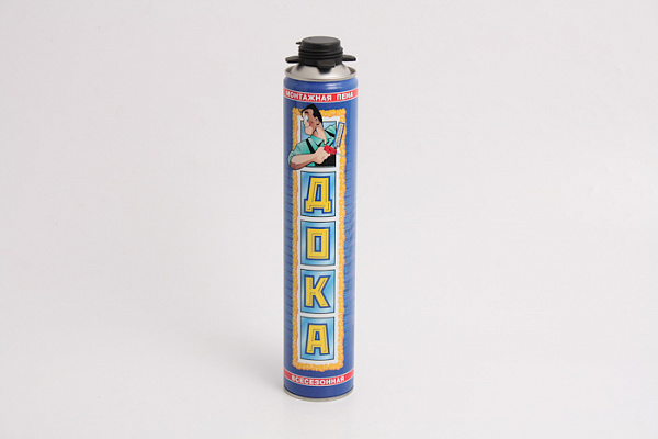 Пена монтажная ДОКА Профи 850мл всесезонная пистолетная