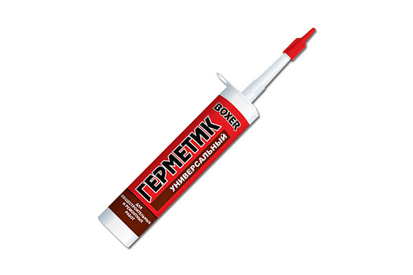 Герметик силиконовый универсальный белый 260мл Boxer U