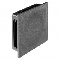 Заглушка 100х100мм для профильной трубы черная внутренняя (домик)