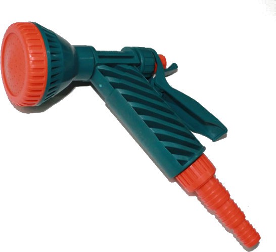 Душ-пистолет MEDALYAN Турция пластиковый поливочный с фиксатором 1,2"-3,4"-5,8"