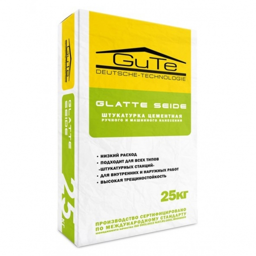 Штукатурка Глейт Сейд (Glatte Seide) 25кг цементная