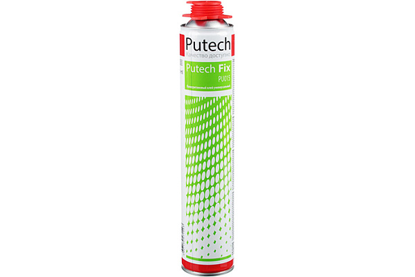 Пена-клей Putech Fix для пенополистирола, гипсокартона, ДСП, дерева