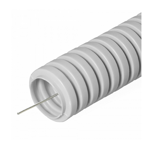 Труба ПВХ гофрированная с протяжкой 32мм (25м)