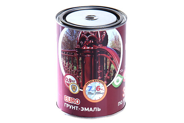 Грунт-эмаль 3 в 1 по ржавчине коричневый 0,9кг Олеколор RAL8017 (OLECOLOR)