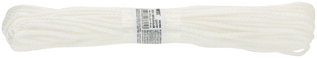 Шнур вязаный полипропилен 4мм х 20м с сердечником (68364)