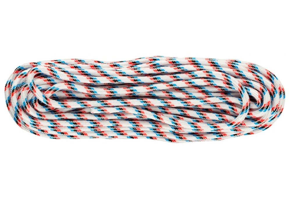 Канат вязаный полипропилен 6мм х 20м с сердечником 24-х прядный (68401)