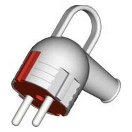 Вилка LEZARD угловая с ушком с/з белая 715-0201-602