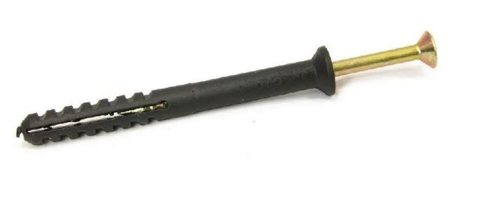 Дюбель с гвоздем-шурупом 8х60 потай Omax