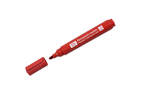 Маркер строительный красный перманентный