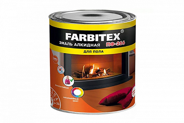 ПФ-266 Эмаль красно-коричневая 1,8кг Фарбитекс (Farbitex)