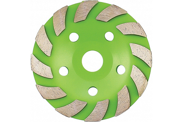 Чашка алмазная зачистная 125м турбо-сегментная Сибртех (72957)