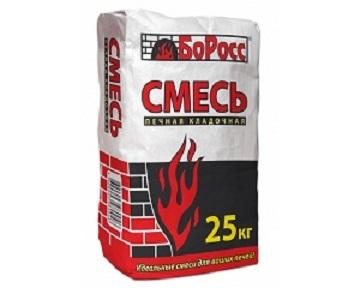 Смесь печная кладочная 25кг красный мешок