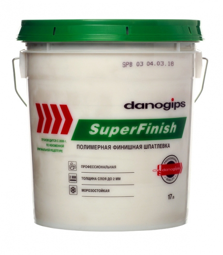 Шпатлевка Шитрок 28кг (17л) полимерная финишная SuperFinish danogips