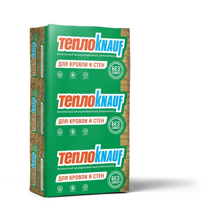 Утеплитель ТеплоKNAUF Для КОТТЕДЖА TS 037 1230х610х50мм (16 плит) (12,005м2; 0,6м3)