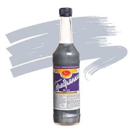 Краска БТ-177 серебрянка 0,5л стекло