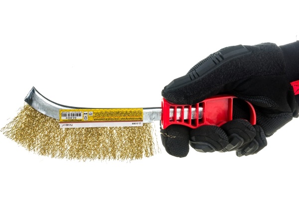 Щетка проволочная выгнутая латунная 142-0112, 11-0-000, 38408, 38423М, 748505