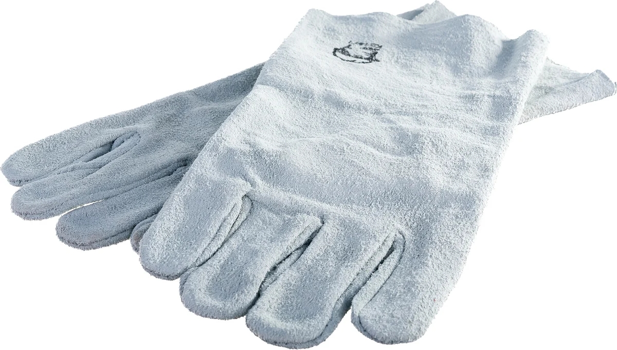 Краги спилковые серые холодные Металлург