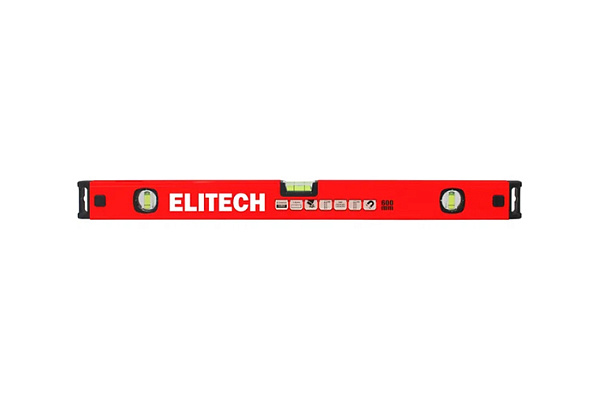 Уровень 600мм магнитный 3 глазка Элитеч (Elitech) 320102