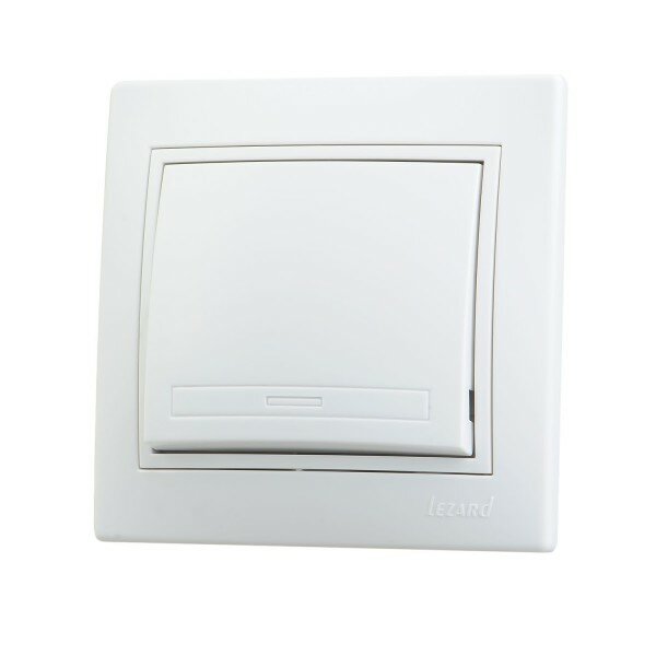 Выключатель 1-кл Lezard MIRA белый 701-0202-100