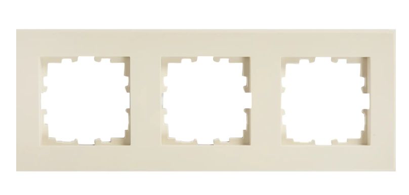 Рамка 3местная Lezard MIRA слоновая кость 607869