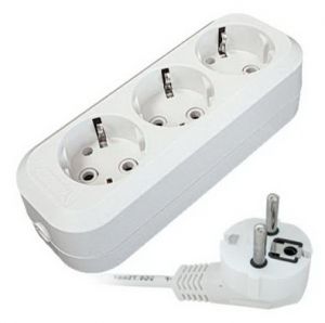 Удлинитель Universal 3гн с/з 3м Е303 ПВС 3х1 (9631977)