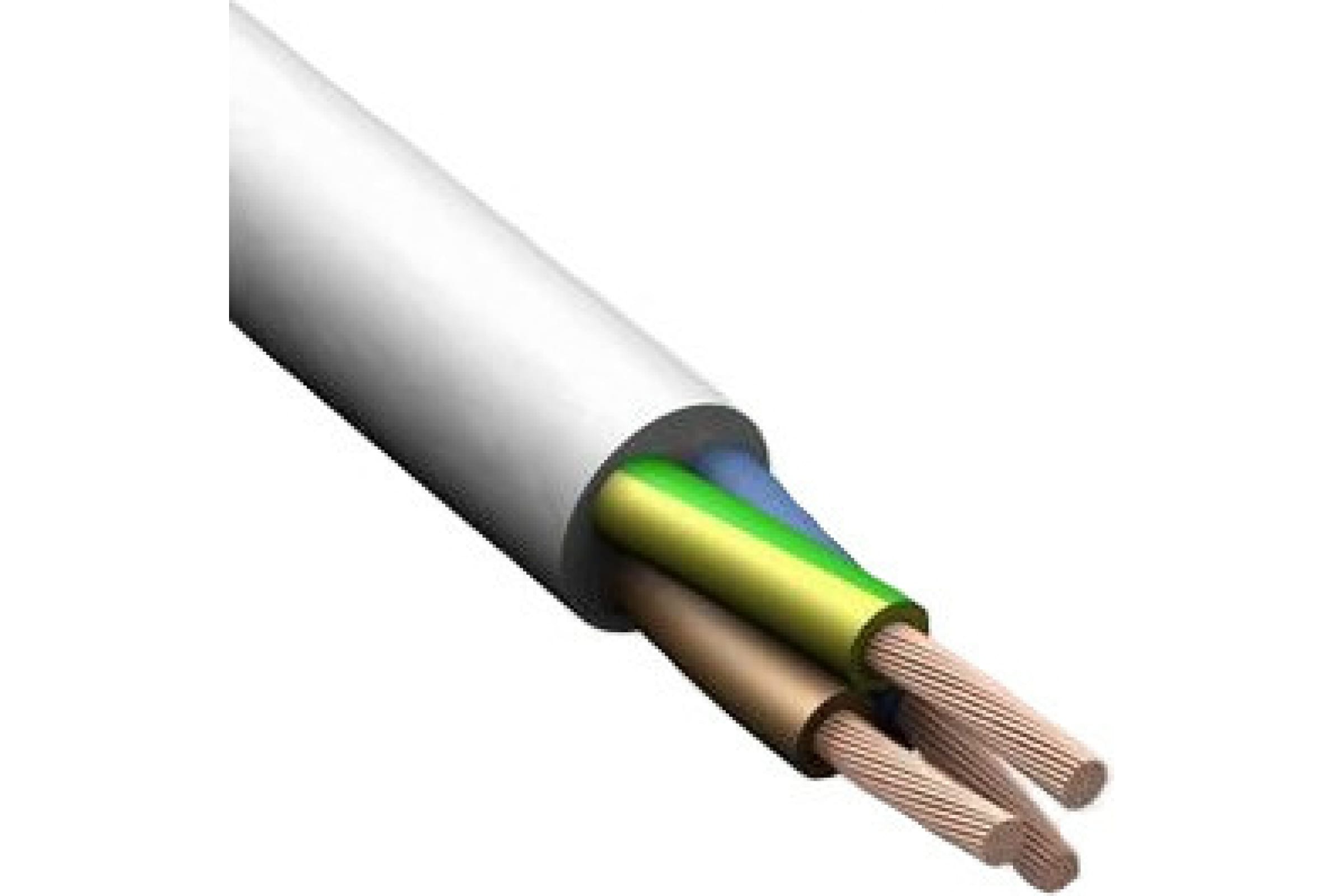 Провод ПВС 3х1,5мм белый