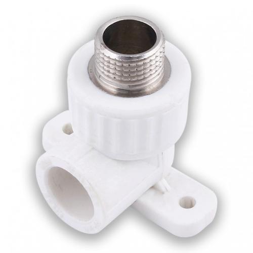 Угольник PPR комбинированный 20x1/2''/90 НР с креплением PA28108Б