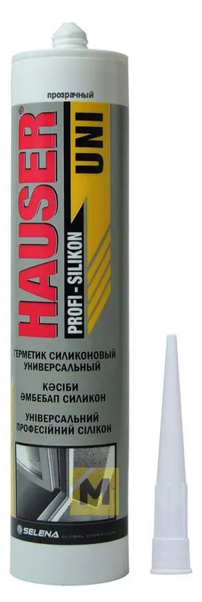 Герметик силиконовый универсальный бесцветный 260мл Hauser Uni