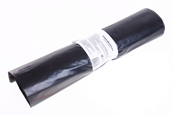 Пакеты (мешки) для мусора ПВД 220л 70мкм черные в рулоне 10шт/8 (РМ2210S)