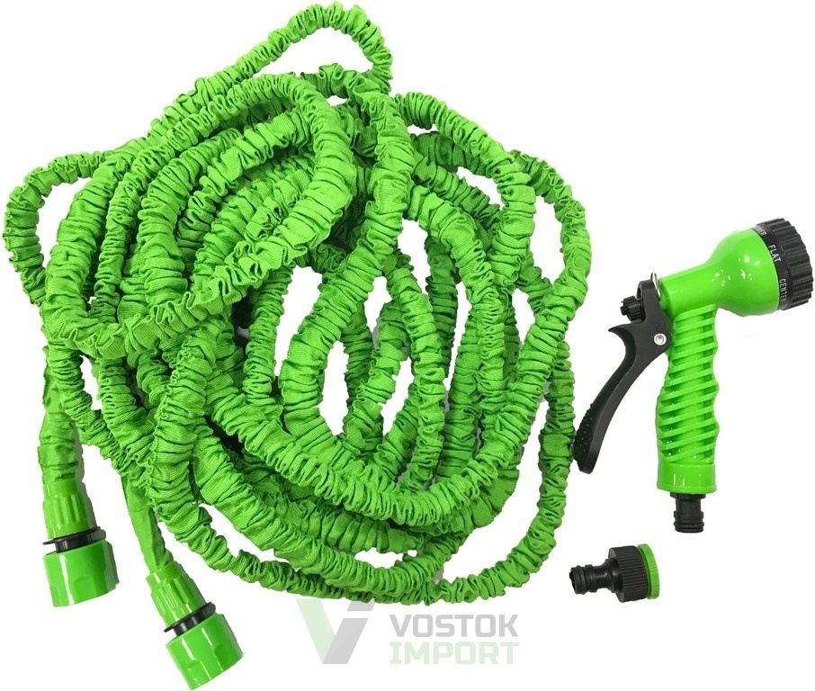 Шланг поливочный 2,5-7,5м с распылителем "СТРЕЙЧ"