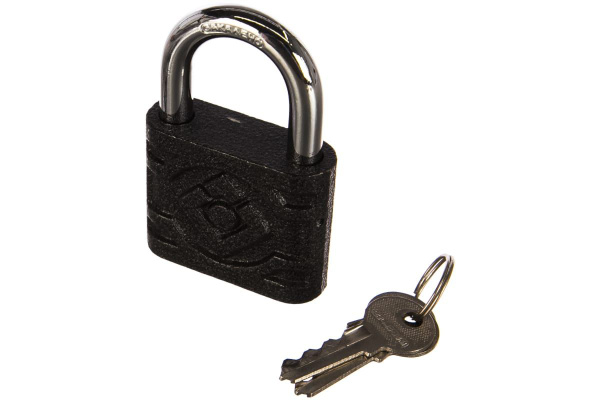 Замок навесной чугунный корпус 60х45мм стальная дужка 10мм Palladium (305F-60) 00009280