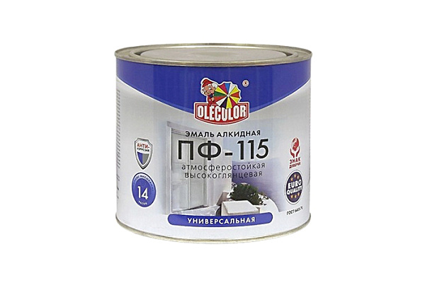 ПФ-115 Эмаль зеленая 1,8кг Олеколор (Olecolor) - фото 1