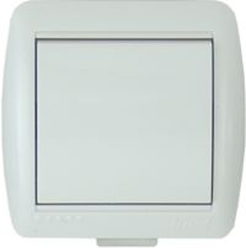 Выключатель 1-кл Lezard NATA белый открытая установка 710-0200-100