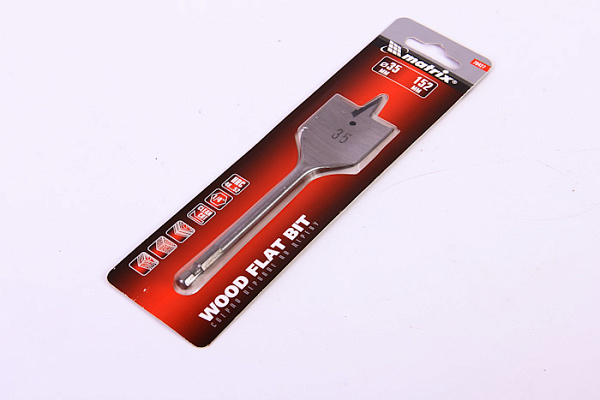 Сверло по дереву перовое 35мм6-гранный хвостовик Matrix (Матрикс) 70427