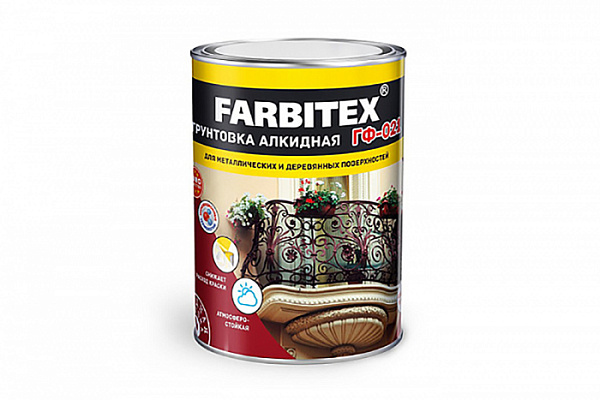 ГФ-021 Грунтовка красно-коричневая 1,8кг Фарбитекс (Farbitex)