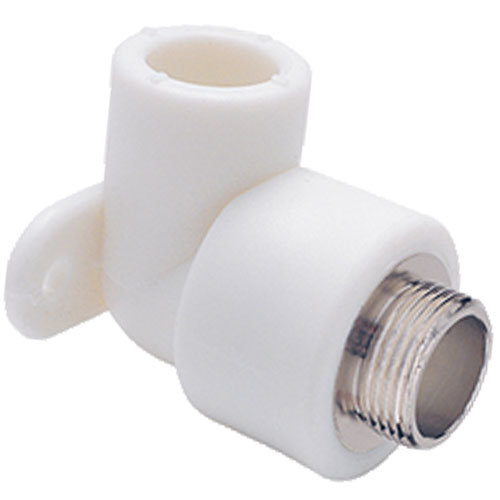 Угольник PPR комбинированный 25x3/4''/90 НР с креплением