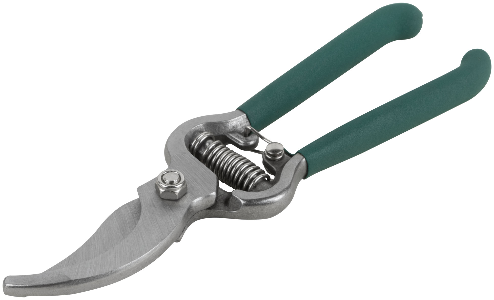 Секатор 200мм, режущие кромки внахлест. усиленная пружина, цельнокованый, ПВХ ручки