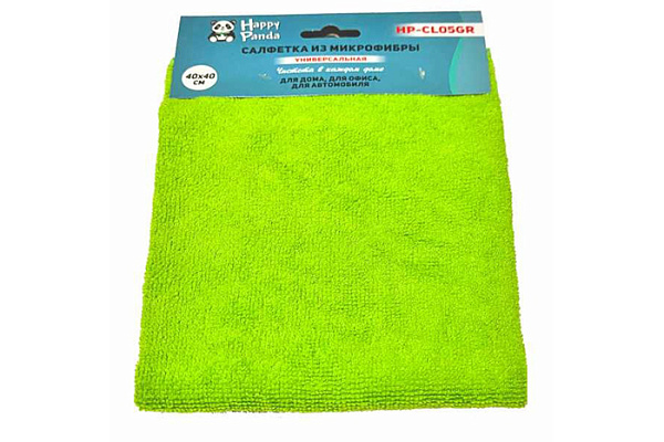 Салфетка из микрофибры 40х40 зеленая