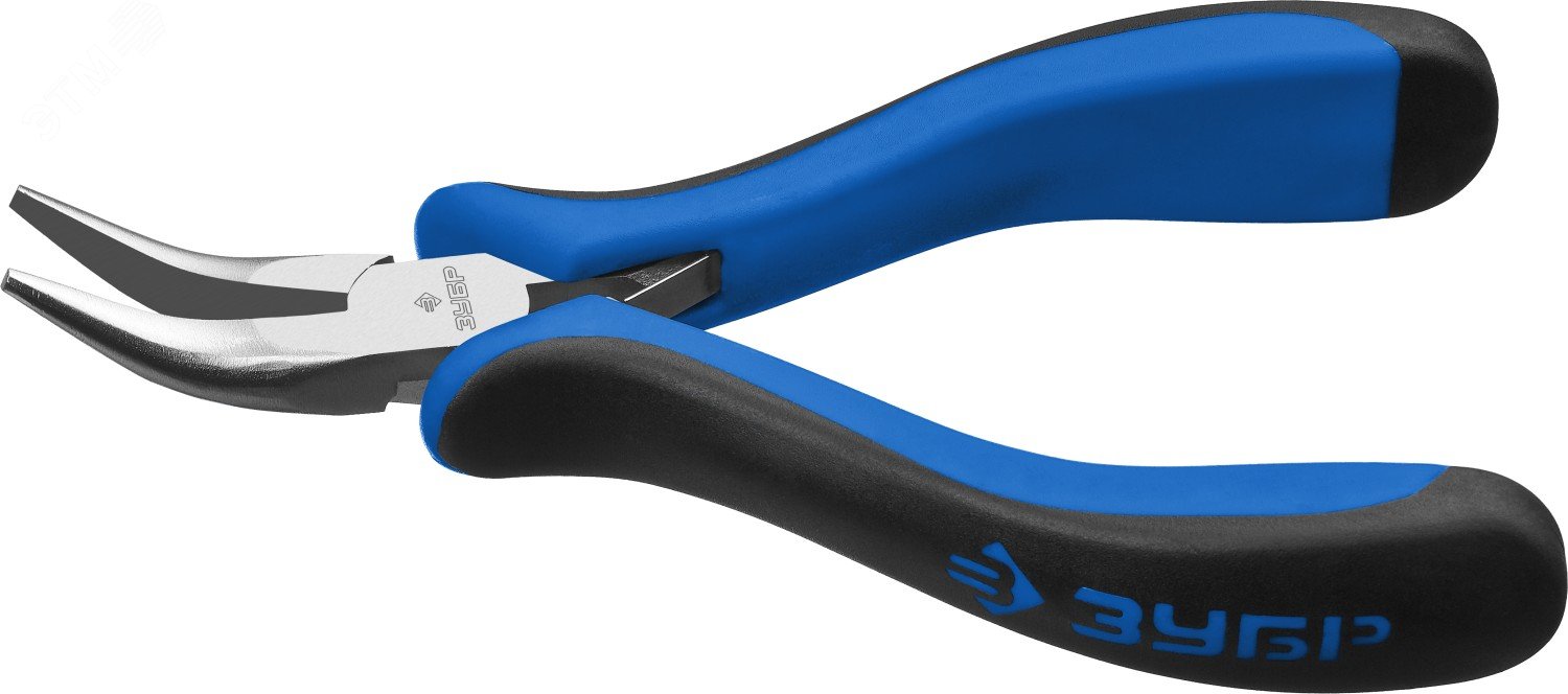 Тонкогубцы изогнутые 120мм мини Зубр 22170-4