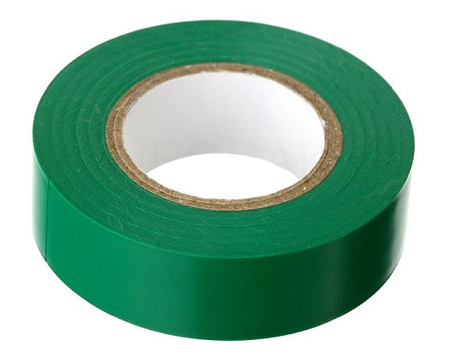Изолента ПВХ 15мм/10м130мкм зеленая Unibob