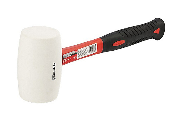 Киянка резиновая 0,68кг белая фибергласс. рукоятка (11197)