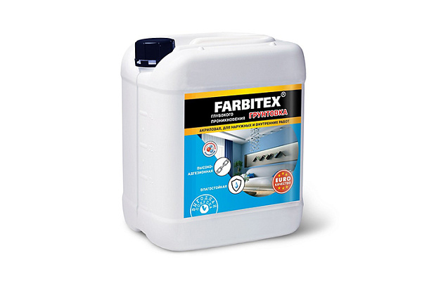Грунтовка Фарбитекс (Farbitex) 5кг глубокого проникновения акриловая