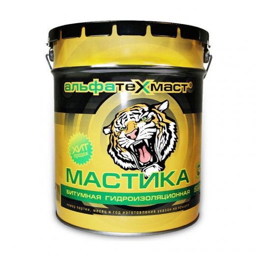 Мастика битумная гидроизоляционная 18кг АльфаТехМаст